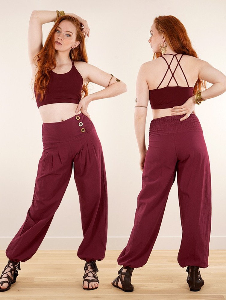 Wine Toonzshop Ravija Harem Pants Women Pants | 28497ZVDB