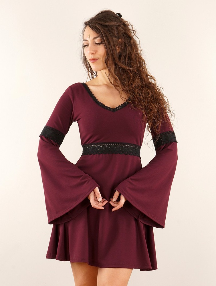 Wine Toonzshop Reversible Bohemian Dress 