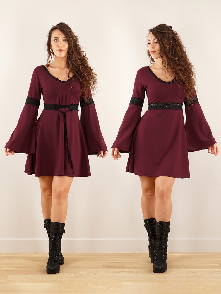 Wine Toonzshop Reversible Bohemian Dress 