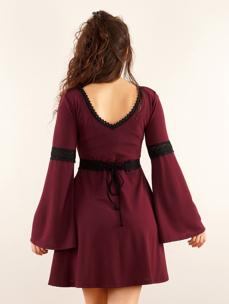 Wine Toonzshop Reversible Bohemian Dress 