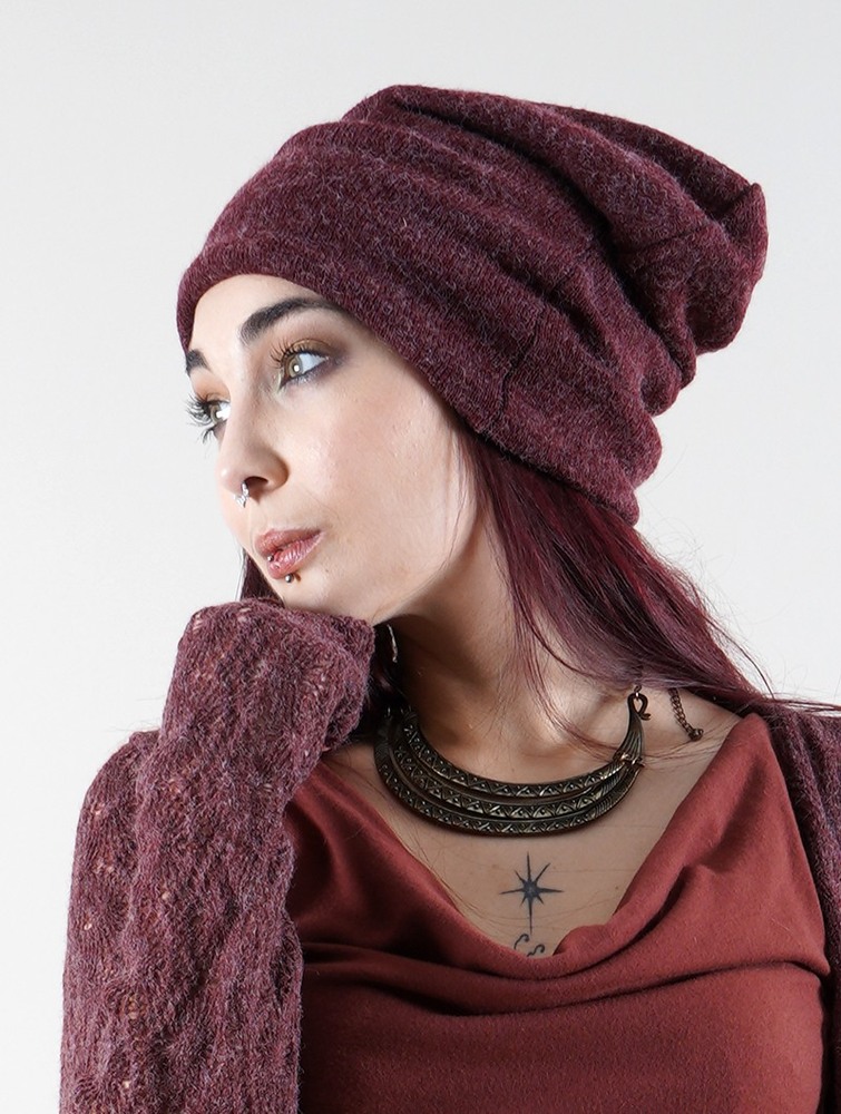 Wine Toonzshop Sükk Dreadlocks Big Beanie Women Beanie | 72460QGIA