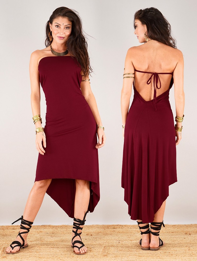 Wine Toonzshop Trisha Dress Women Dress | 73129LFOW