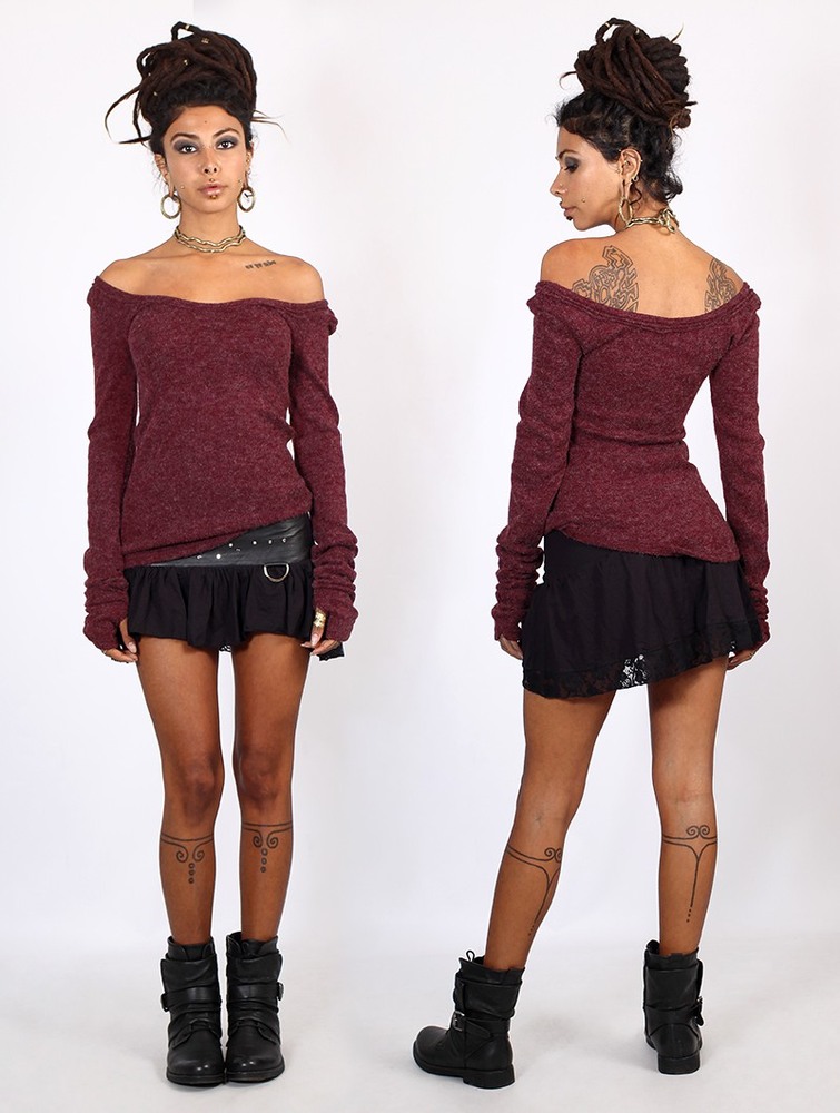 Wine Toonzshop Ysïs Pullover Women Pullover | 42095UJNI