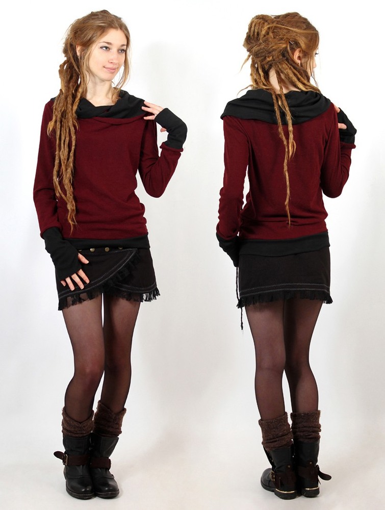 Wine black Toonzshop Janjira Pullover Women Pullover | 34290RHNP